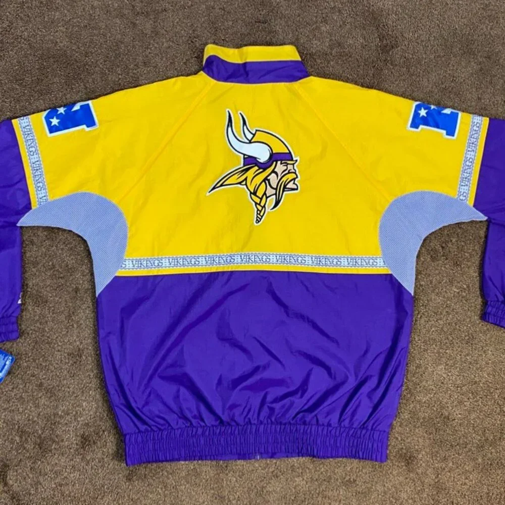 MINNESOTA VIKINGS High Detail Nylon Starter  Jacket LARGE_8